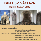 Otevření kapce sv. Václava v Praze-Suchdole 1