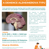Seminář na téma Kognitivní poruchy a demence Alzheimrova typu